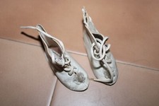 paire de chaussures de poupée ancienne 85 mm (no  jumeau  gaultier)