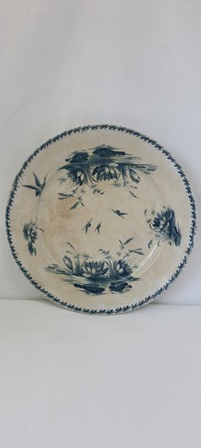 Plat rond nénuphar terre - rond, de