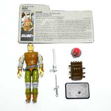 GI JOE BUDO SAMOURAI FIGURINE 1988 COLLECTION JOUET FILECARD VINTAGE