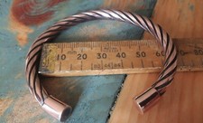 BRACELET TORSADÉ EN CUIVRE MASSIF D’INSPIRATION VIKING !