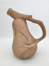 Bouteille Vintage en Grès Barbotine, Design Unique en Forme de Poire