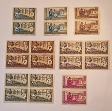 Blocs de timbres d'Afrique Equatoriale Française neufs