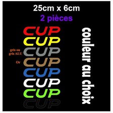 CUP Stickers Autocollants Parechoc Lame 25cm Clio cup megane cup