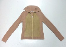 Gilet avec véritable Cuir Teddy SMITH taille S witj leather