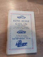 Ancien livre du code de la route Auto école Colin