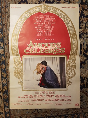 Affiche 1961 amours - amours, celebres