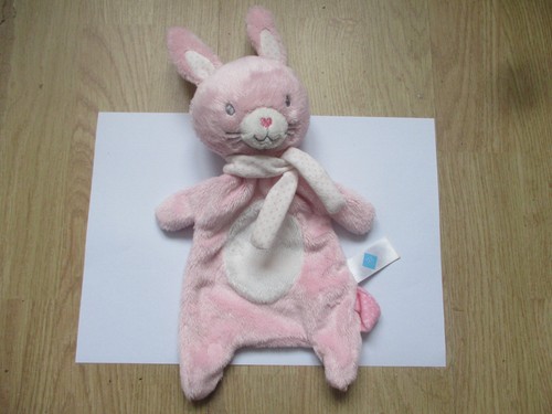 Peluche doudou plat lapin - doudou,