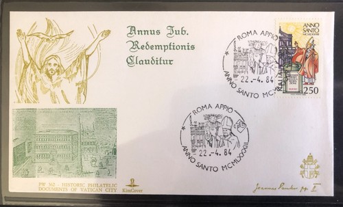 Fdc vatican pope - fdc,, vatican,