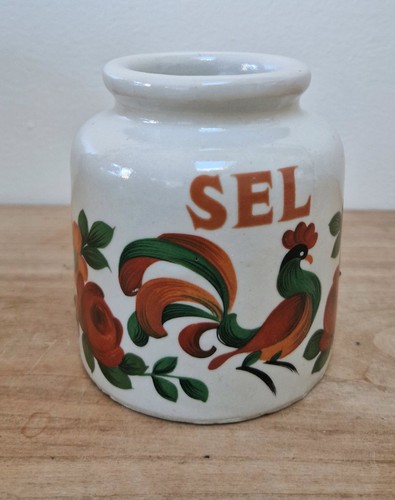 Ancien pot sel grès - ancien,