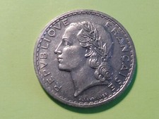 ANCIENNE MONNAIE  5  FRANCS 1935  LAVRILLIERS    - SUP+  !! 