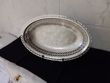 MAGNIFIQUE CORBEILLE A PAIN SUR PIEDS,  METAL ARGENTE,  WMF.  GERMANY