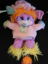 doudou peluche vintage POPPLES polochon rose