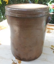 Vintage. Ancien pot à cornichon ou à saindoux, sel, ect... hauteur du pot 21cm,