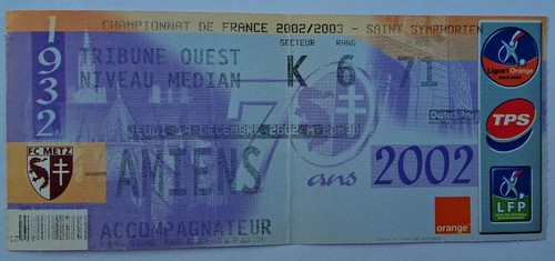 Billet match fc - du,