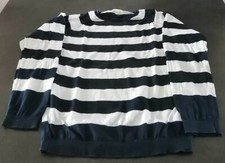 PULL BLANC RAYE BLEU 12 ANS VERTBAUDET