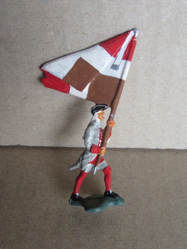 Plat etain soldat drapeau - soldat,