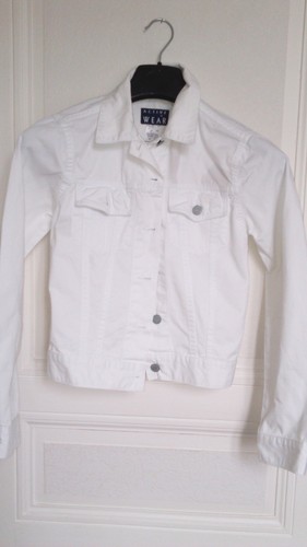 Jolie veste blanche blouson - veste, /