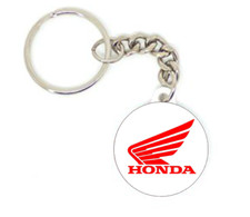 Porte clé badge honda motard
