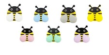 Perle silicone abeille 30mm - perle,
