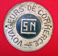 INSIGNE DE CALANDRE ANCIENNE CSN VOYAGEURS DE COMMERCE