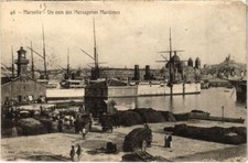 CPA MARSEILLE Un Coin des Messageries Maritimes (1294183)