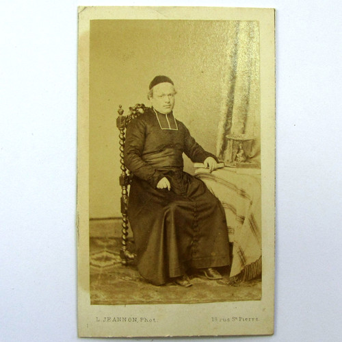 Cdv prêtre soutane c1880 - prêtre, en