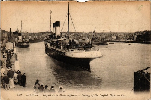 Cpa dieppe depart malle - cpa, la