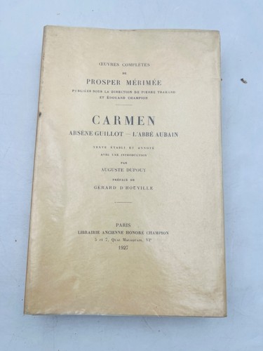 Prosper mérimée carmen - prosper, |