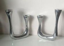 2 chandelier bougeoir fonte