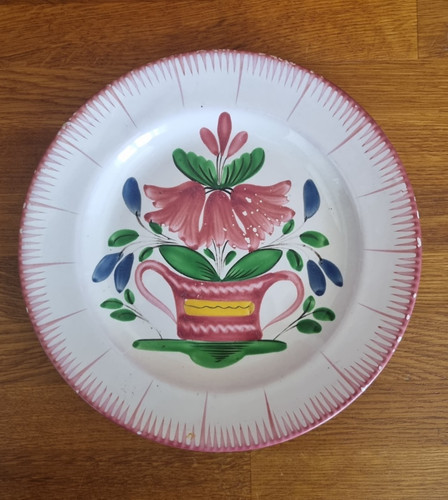 Assiette ancienne faience - en,