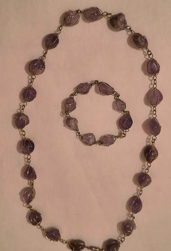 Collier bracelet ancien en - et,