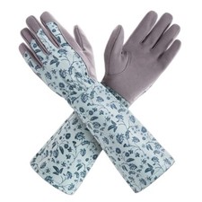 Gants de jardinage femmes manches longues gants en cuir synthétique imperméab...