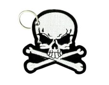 Porte cle cles clef brode