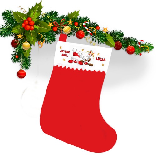 Botte noël chaussette - botte,