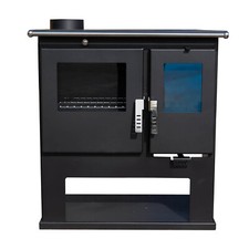 Cuisinière à bois avec dessus en métal, four Verso CS Gauche  - 7.7 KW