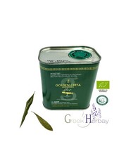 Huile d'olive extra vierge crétoise grecque biologique Koroneiki variété uniq...