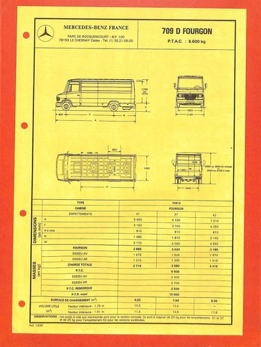 Mercedes utilitaires 709 d - 709,