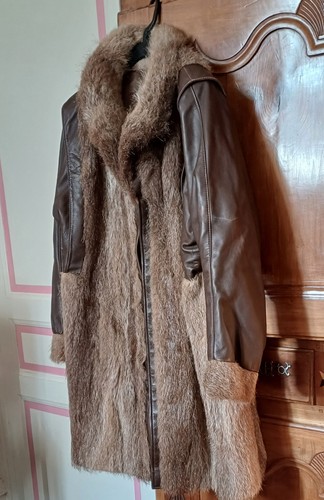 Manteau vintage cuir - vintage, et