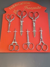 LOT ANCIENS CISEAUX A BRODER, THIERS, XXème.