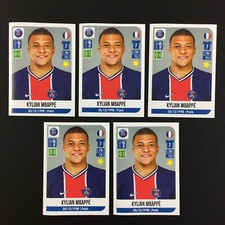 Kylian Mbappe Lot 5 Sticker Panini Foot 2020 2021 (20-21) #420.