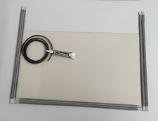 Vitre de poêle et vitre d' insert SUPRA 316 x 545 mm épaisseur 3 mm avec Joints