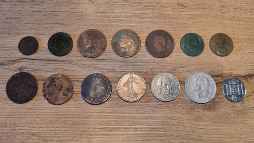 Pièces monnaies francs - pièces,