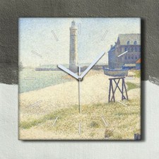 Horloge murale sur toile 30x30