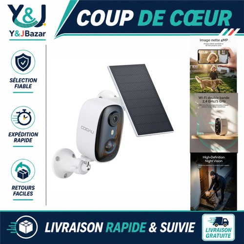 Caméra surveillance solaire