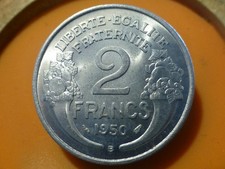 2 FRANCS - MORLON (Alu) - 1950 B - TRES RARE QUALITE SPL ! (1)