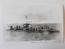 CARTE POSTALE MARINE NATIONALE SOUS MARIN EULER 1912 / U-BOOT