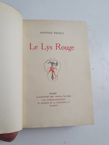 Livre ancien lys - livre, rouge