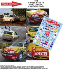 DECALS 1/18 REF 0482 CITROEN