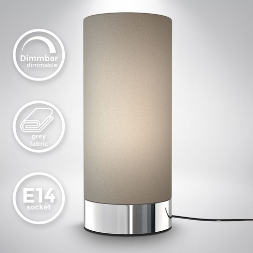 Lampe table tissu - de, taupe