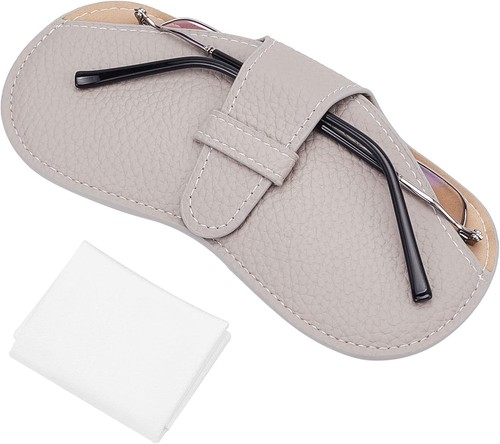 étui lunettes cuir chocolat - lunettes,